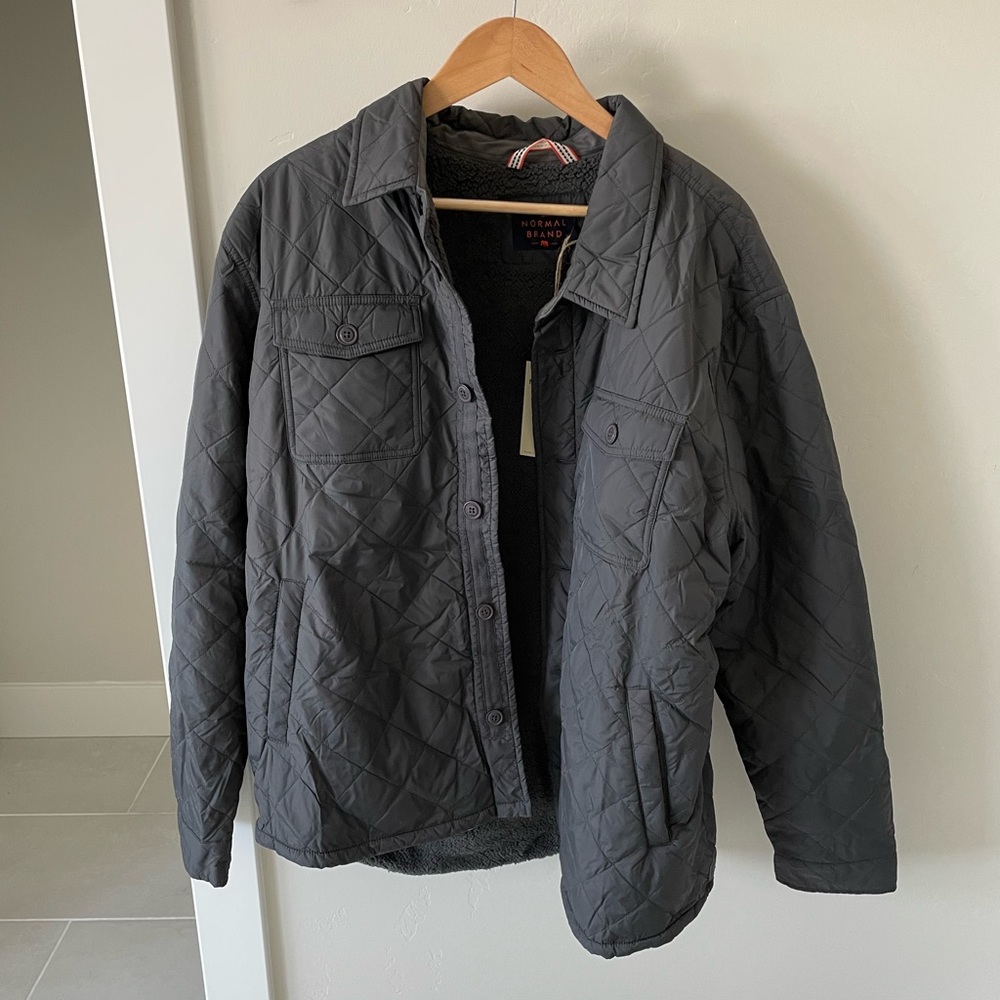 NWT The Normal Brand Sherpa Lined Quilted Jacket